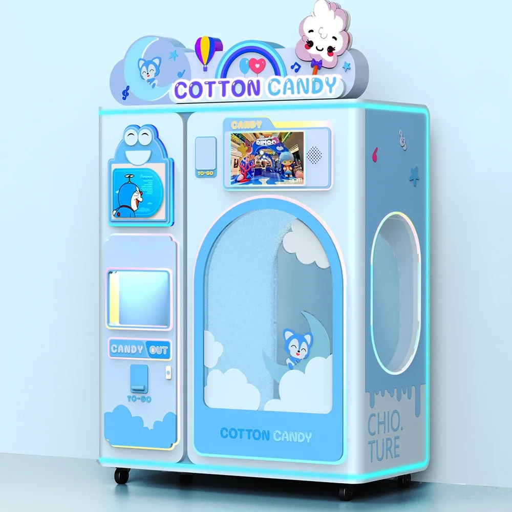 YG The Newest Popular Cotton Candy Sugar for Vending Machine Professional Full Automatic Cotton Candy Machine