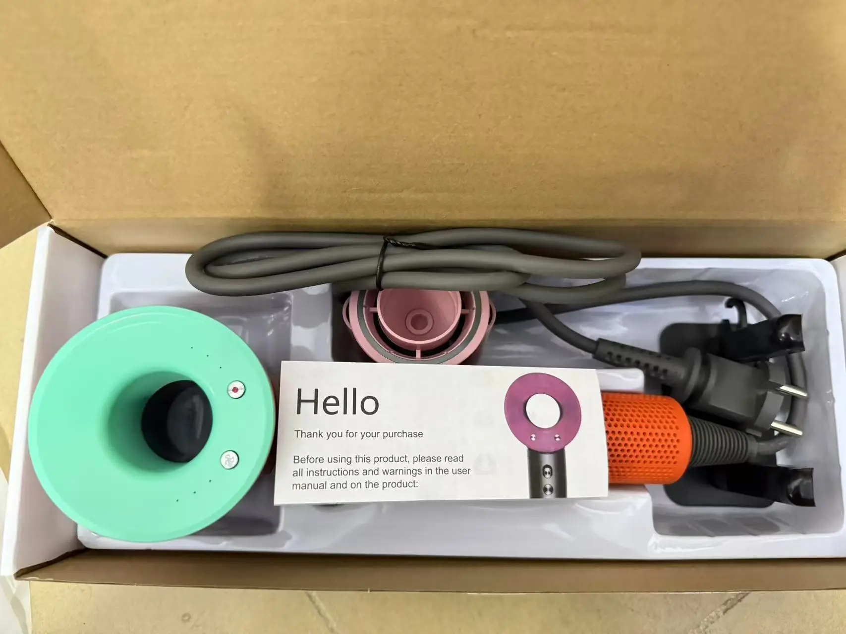 Professinal Leafless Hair Dryer 220V Negative Ion Quick Dry Home Powerful Constant Flyaway Attachment Anion Electric Hair Dryers