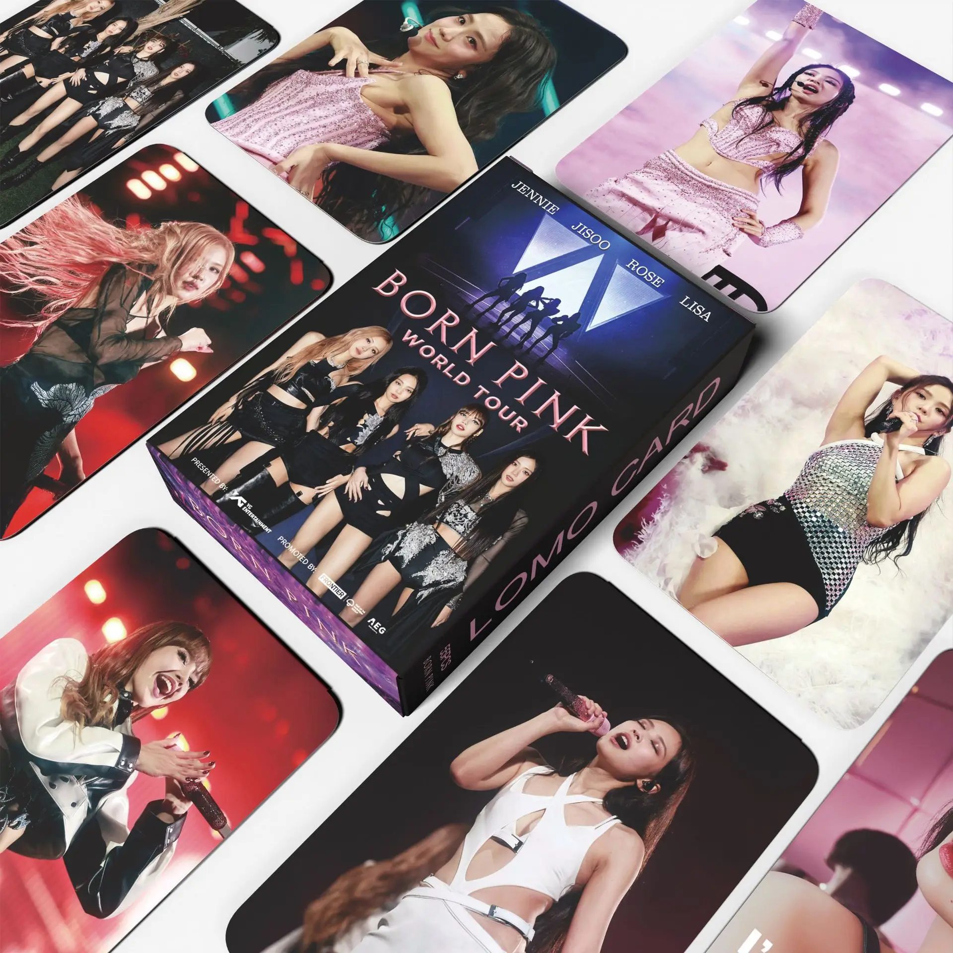 55pcs/set BLINK Jennie JISOO Lomo Card Lisa Concert Photo Card Music Festival Fans Collection Card