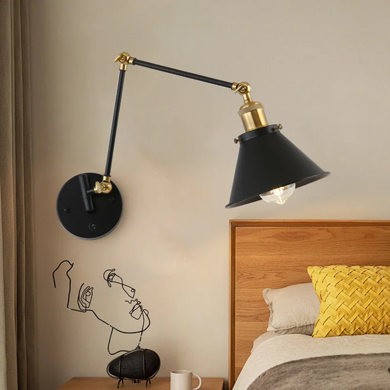Nebulyth Vintage Wall Lamp for Living Room Dining Room Bedroom Corridor Entrance Bracket Light Home E27 Lighting Fixtures