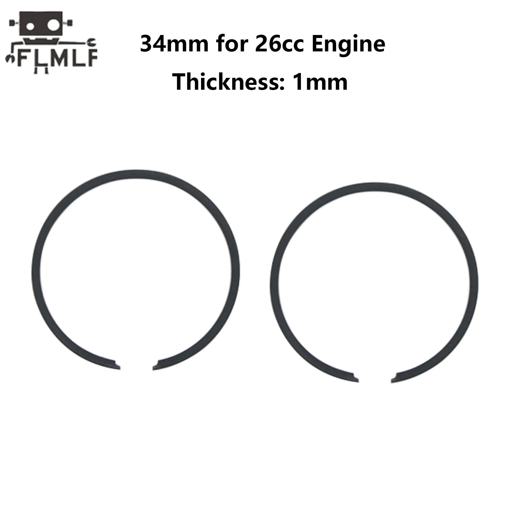피스톤 링 또는 34-50mm 피스톤 키트 26cc-71cc 제노아 CY용 1/5 Hpi 바하 로이스 5ive-T DBXL FG MCD DTT QL DTT 로반 엔진 부품