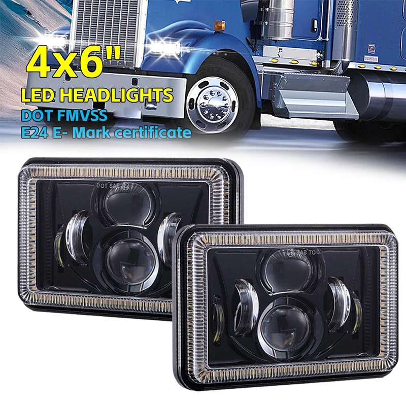 4X6" Inch Led Headl…