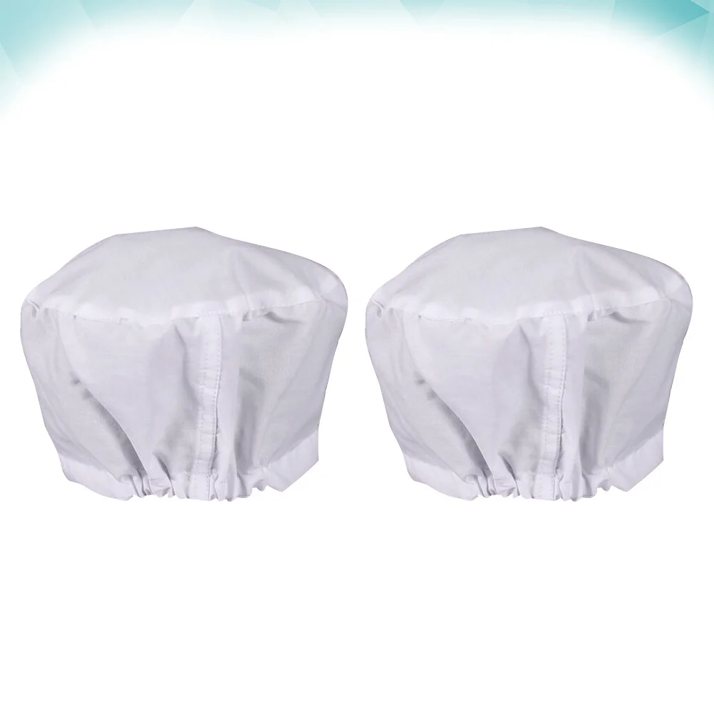 2pcs Work Cap Cotton Nurse Hat Dustproof For Doctor Workshop Use Comfortable Cleanroom Working Headwear Uniform