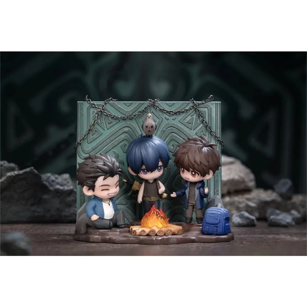 Anime Time Raiders DMBJ Dao Mu Bi Ji Kylin Zhang Qiling Wu Xie Wang Panzi Figure Figurine Doll Model Toy Official Original