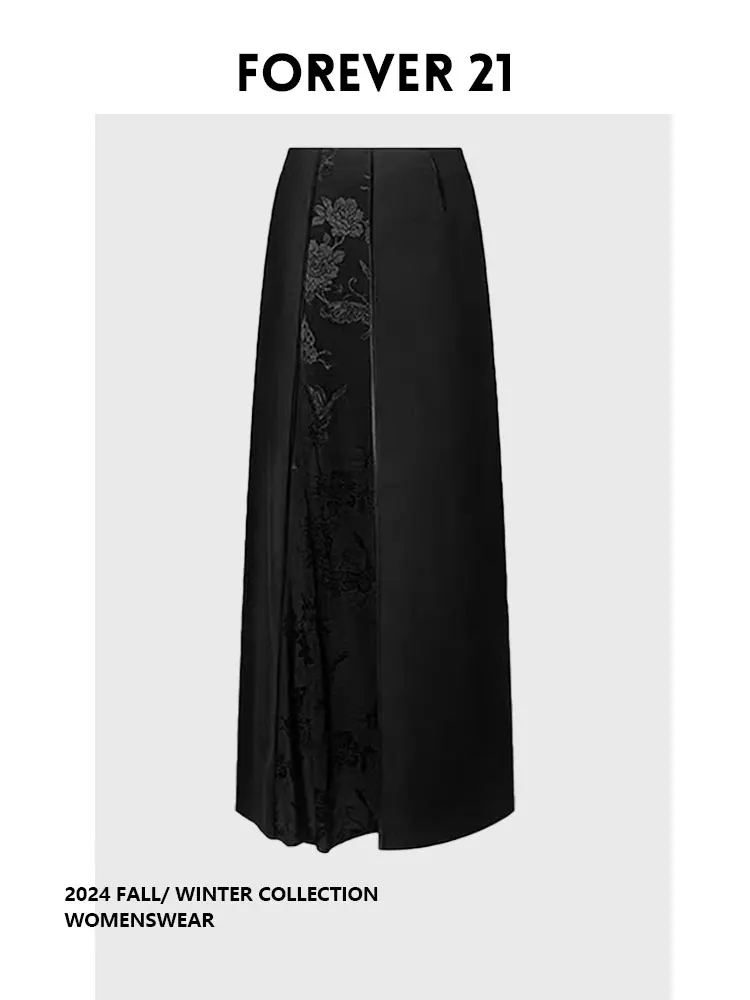 

Юбка Forever 2 с высокой талией, драпированная, в национальном стиле, с вышивкой, в стиле пэчворк, новая, в китайском стиле, женская, больших размеров