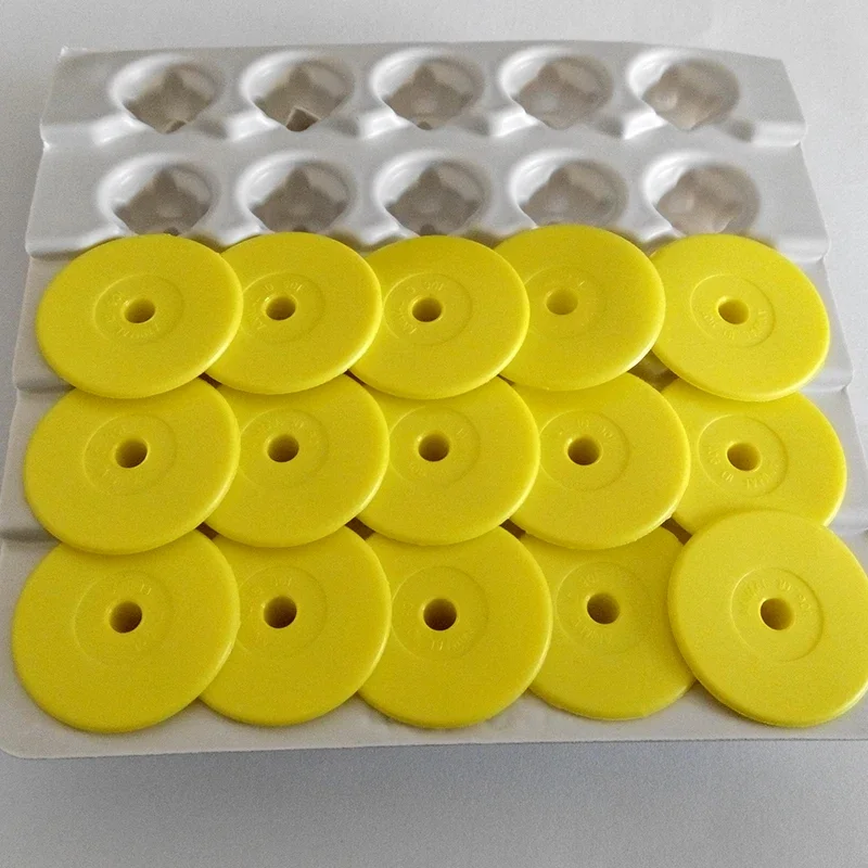 x10pairs 134.2KHz rfid animal ear tag ISO FDX-B rabbit goat cow ear tag Pig Sheep Cattle Tpu Ear Tags for livestock management