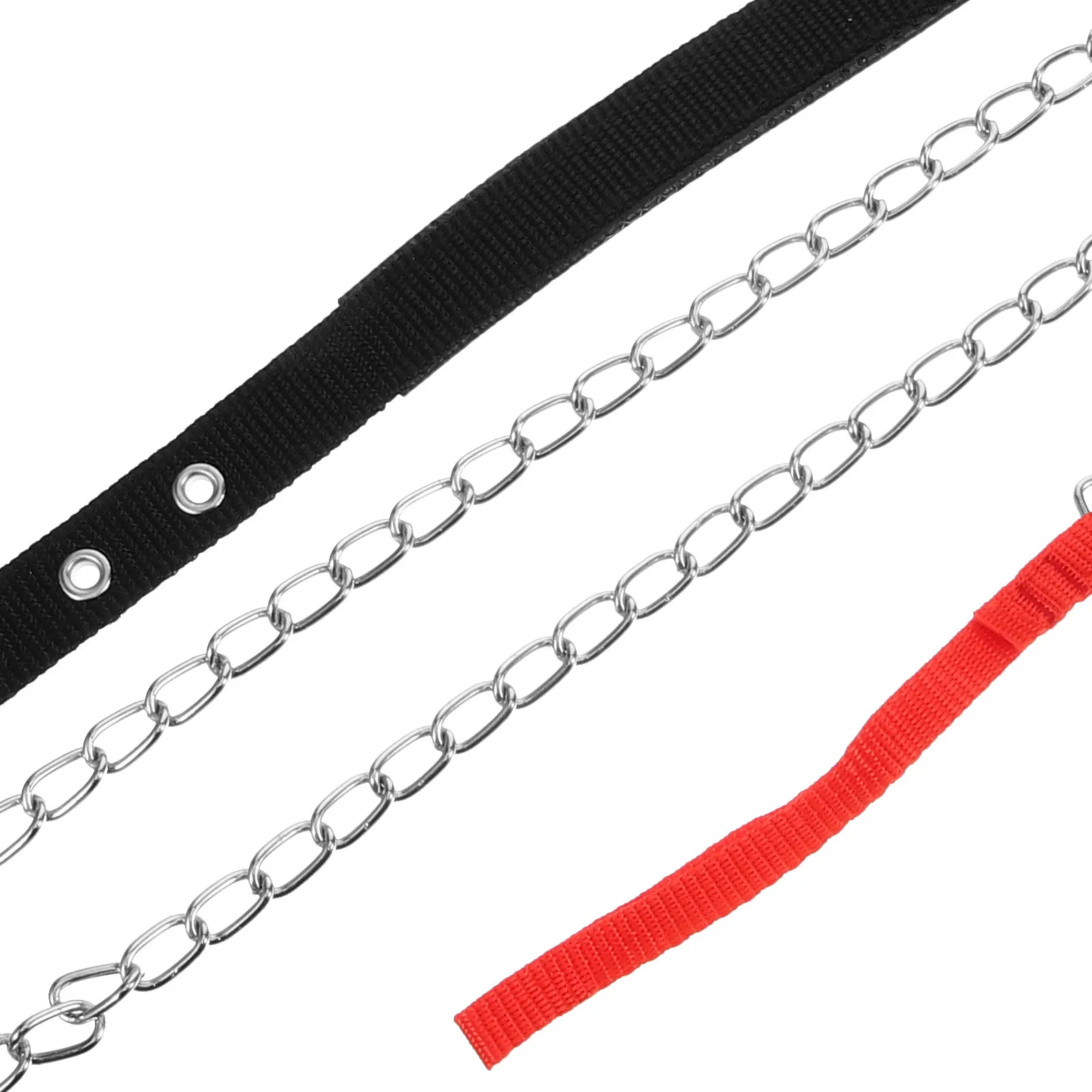 

Fashionable Soft Foam And Iron Pet Collar For Dogs Adjustable Non Irritant Pet Supplies With Pulling Chain 2pcs Set