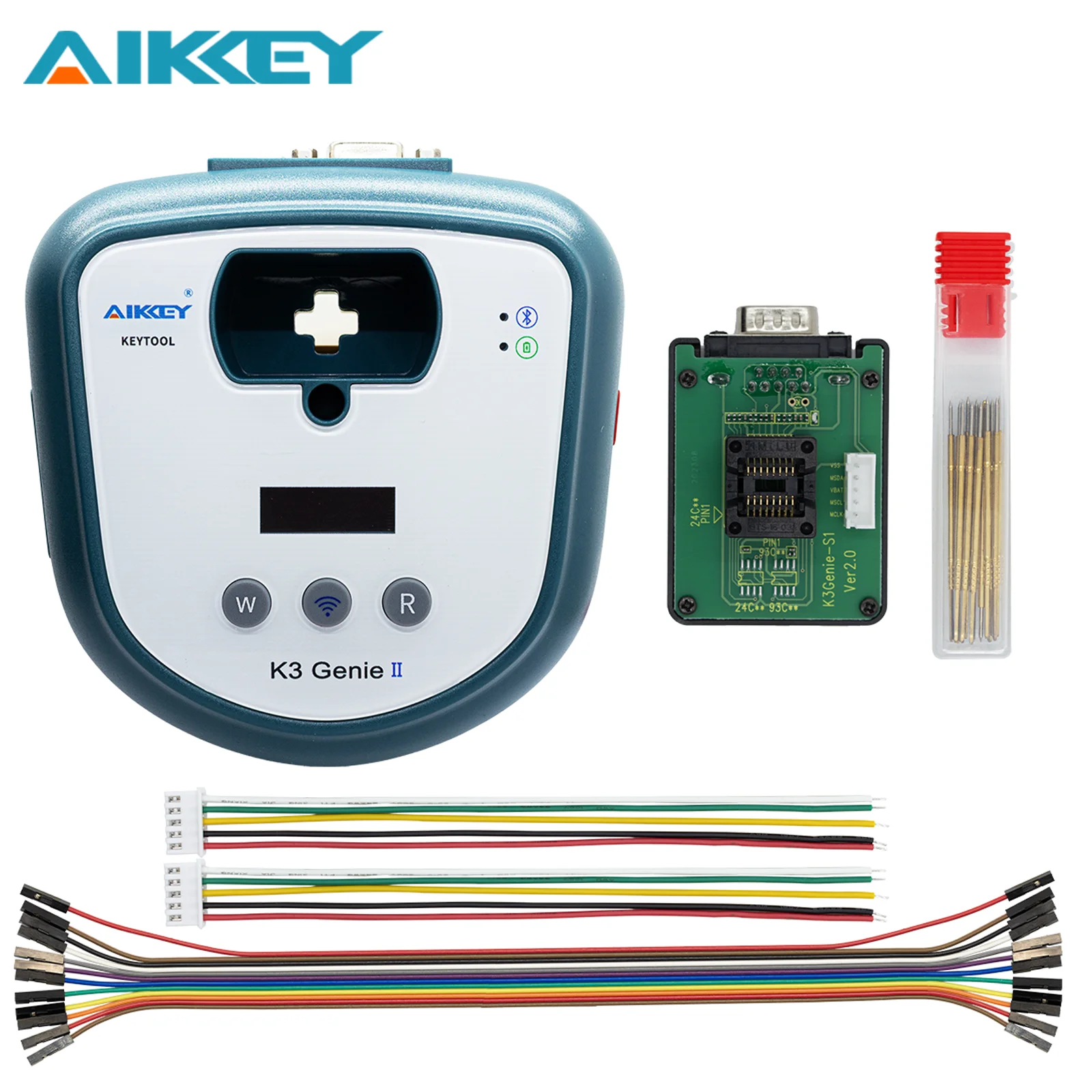 AIKKEY Newest K3 Genie+ Remote Key Unlock Tool Refresh Control Key Programming Data Read and Write K3 Genie II Key Programmer