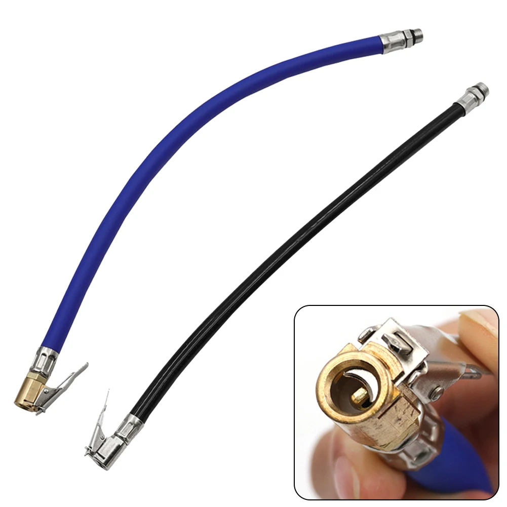 

For Air Compressors Inflatable Tube Inflator Pipe 14.56Inch Anti-explosion Black Inflatable Tube Rubber Tube 1 Pc