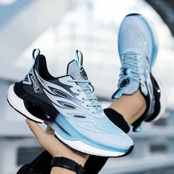 Men's Casual Flat Running Shoes Women's Plus Size Sports Shoes Couple Training Shoes Autumn New Styles Stunning Tennis Fitness