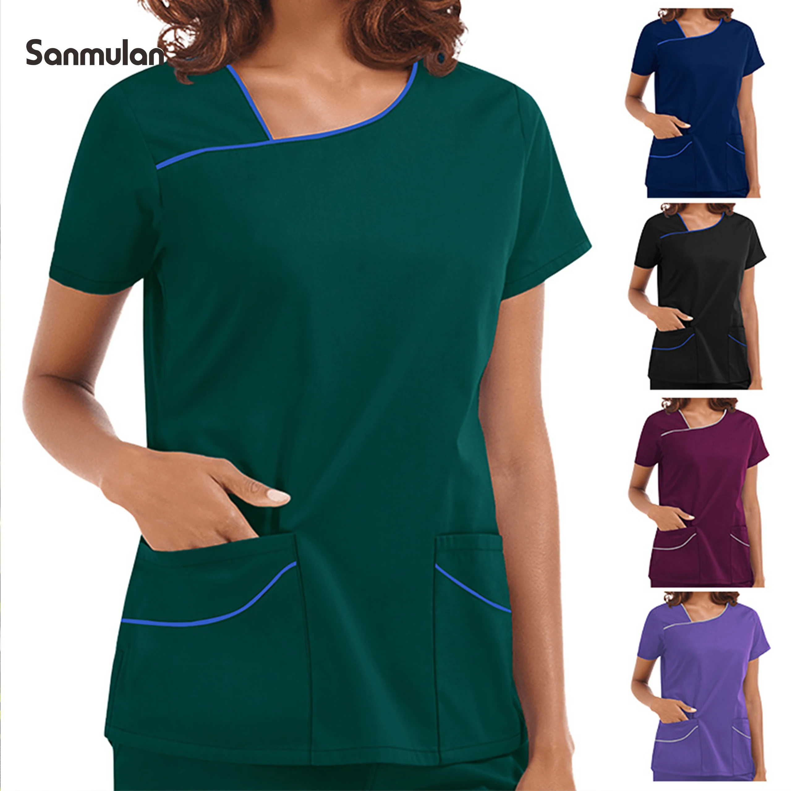 

Operating Room Short-sleeved Hand-washing Clothe Female Skin Management Work Clothes Nurse Surgeon Isolation Clothe Work Clothes