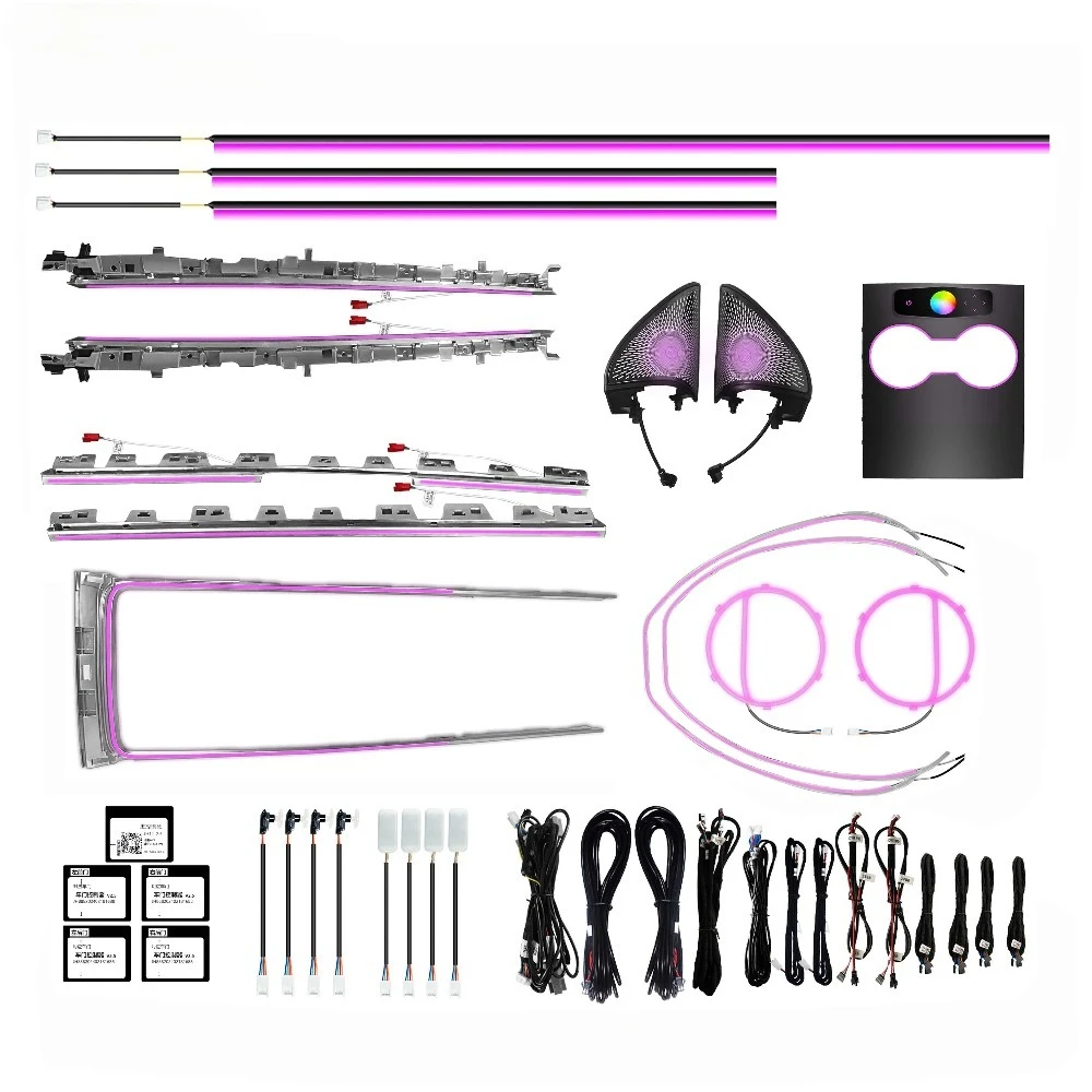 

2021+ Model 3/Y Laser Carving ing Upgrade Kit for Tesla Interior Dashboard Light Center Console LED