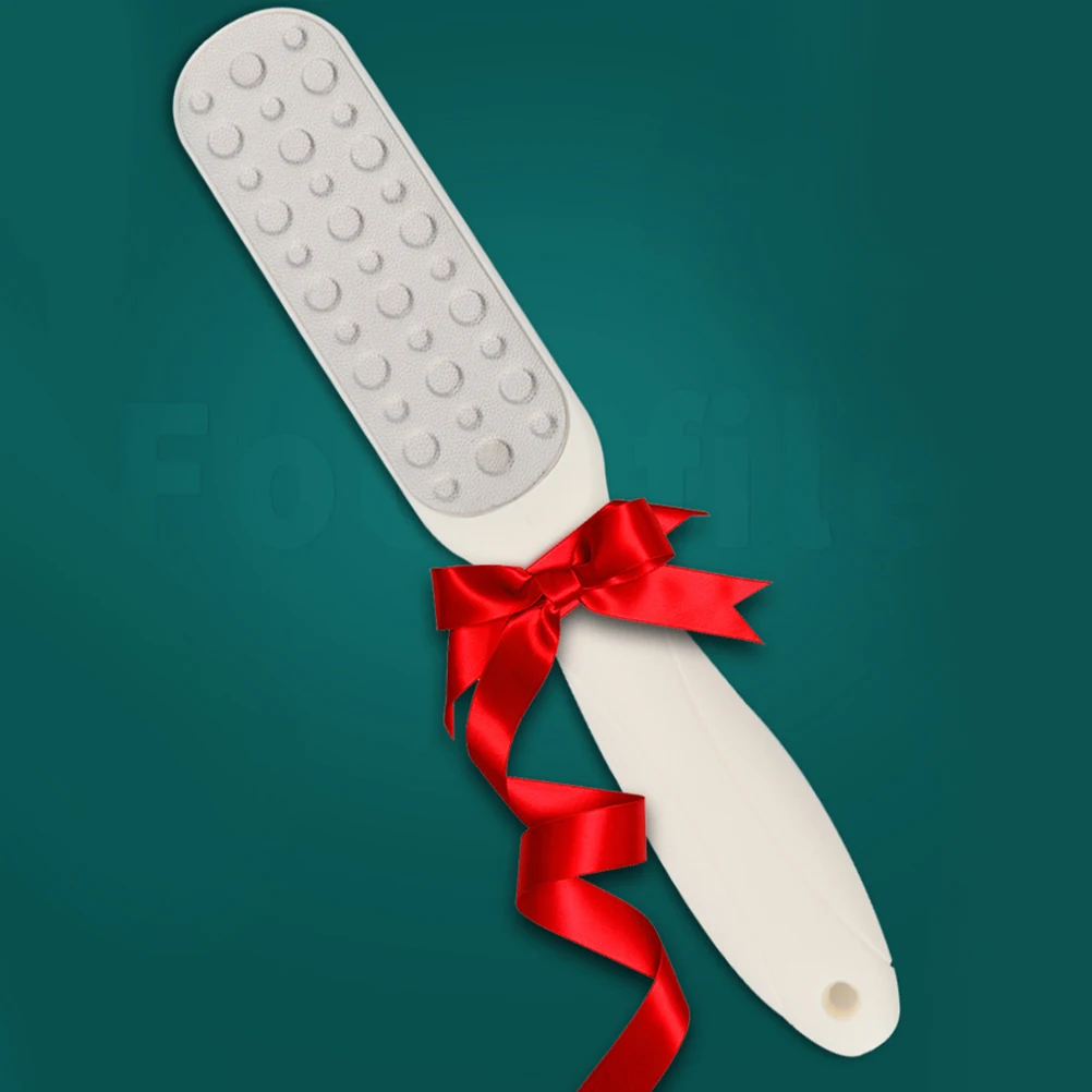 

3pcs Foot Callus File Pedicure Tool Exfoliating Scrub Dead Skin Remover White Portable Durable Hanging Hole Nail File