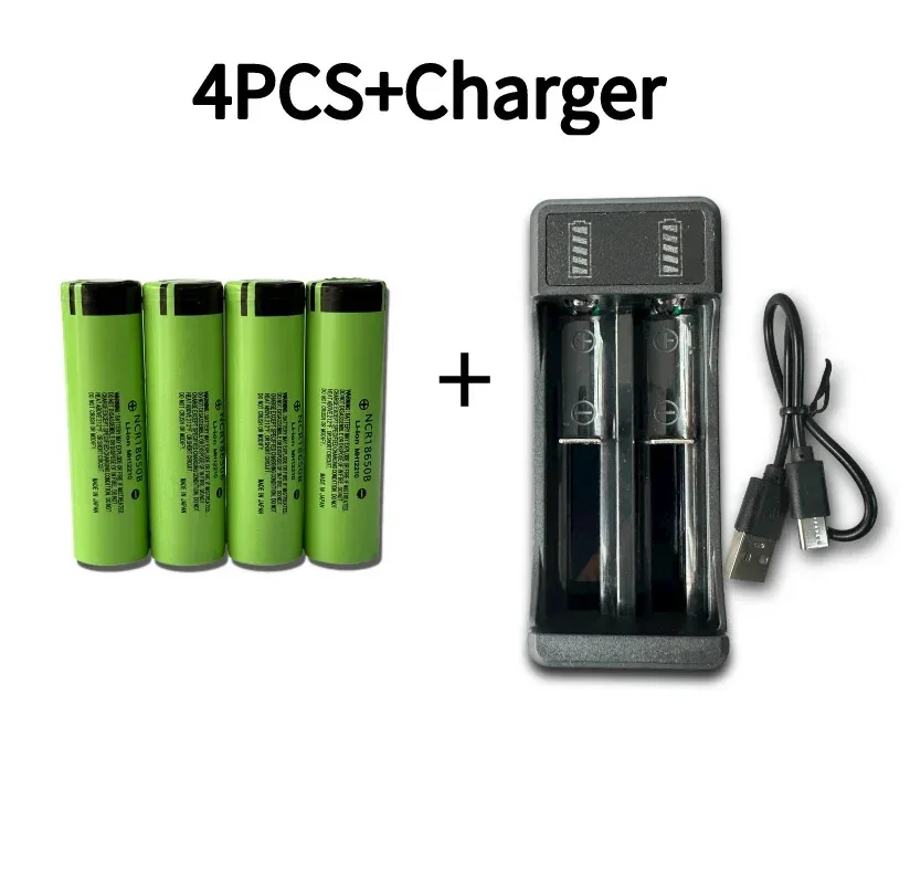 NCR18650B batteries Rechargeable lithium battery 18650 Battery 3.7V 3400mAh 34B pour lamp de poche chargeur USB original new