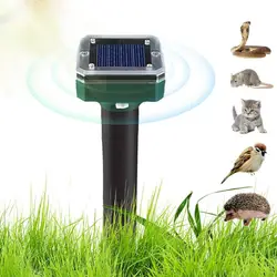 Portable Ultrasonic Cat Repellent Outdoor Powerful Scare Away Wild Cats Solar Electronic Repeller Safe for Outdoor CampingTravel