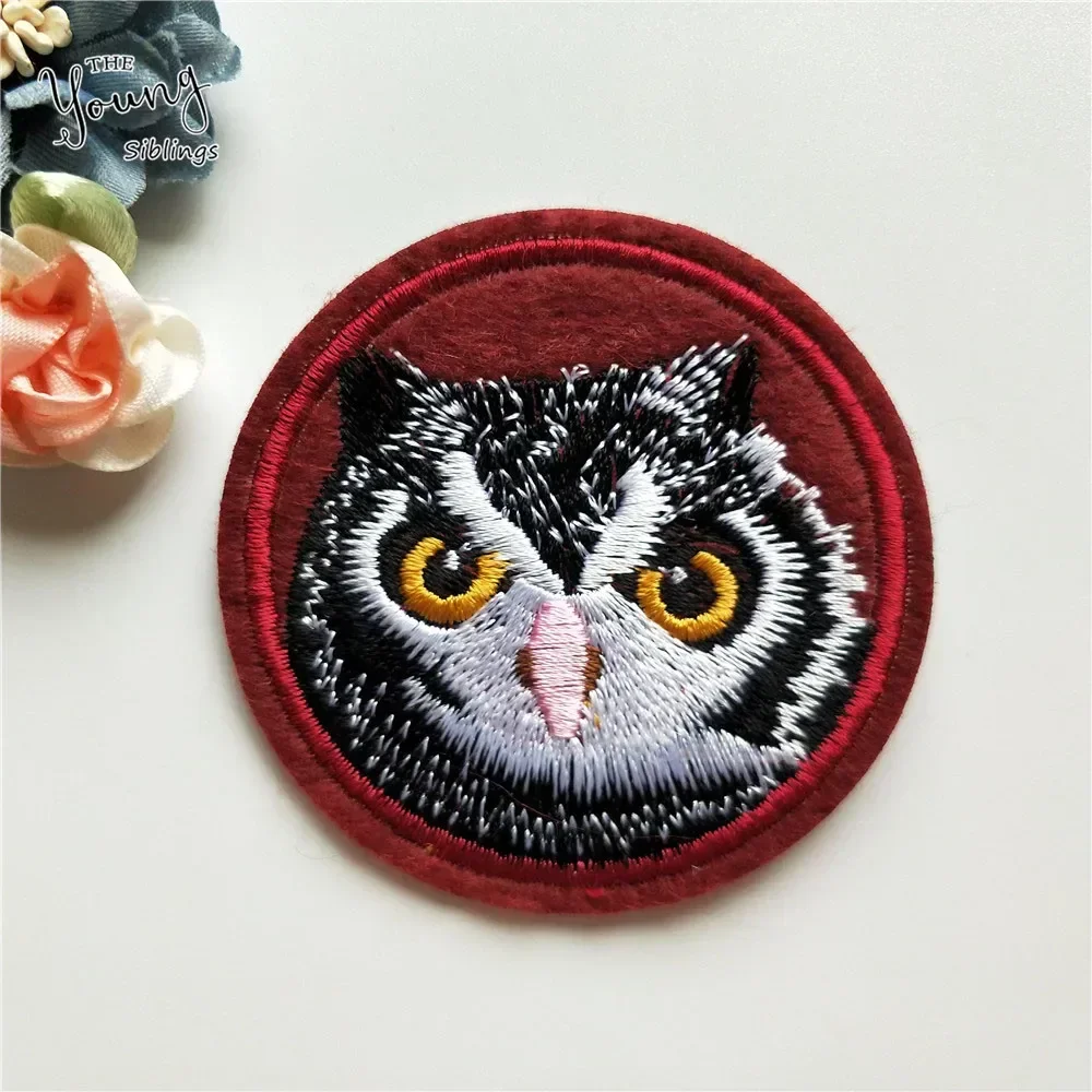 Cartoon Mixture Iron On Patch DIY embroidered Applique Cute Owl Car Letter hippie Tree Clothing Sewing thermo-stickers Badges