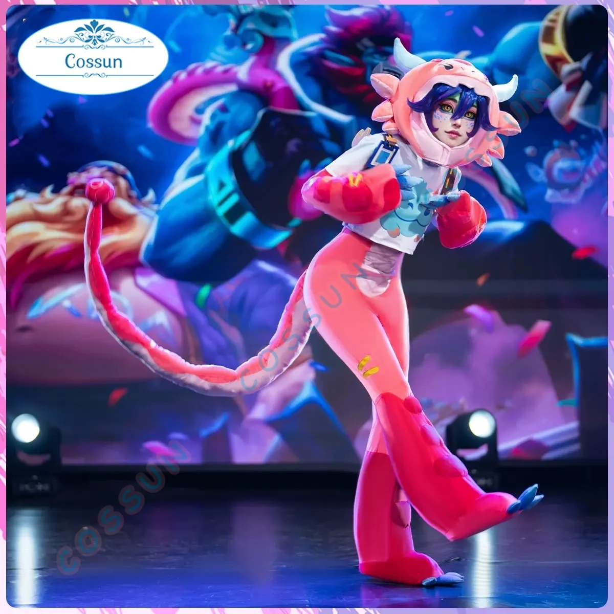 أزياء LOL Neeko التأثيرية كوس أزياء نسائية لحفلات الرسوم المتحركة أزياء الهالوين ملابس لعب الأدوار #1