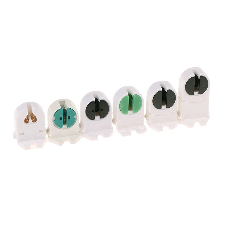 

10 шт., держатель для домашнего светильника T5, цоколь G5, нешунтированный, термостойкий, цоколь для лампы AC500V 2A, держатель для светодиодной люминесцентной лампы