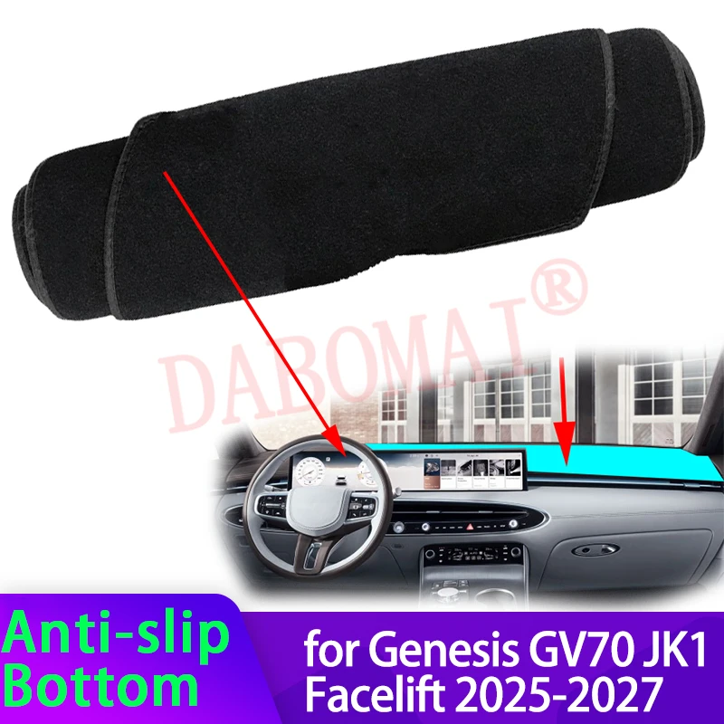

For Genesis GV70 JK1 Facelift 2025-2027 Car Dashboard Cover Avoid Light Pad Instrument Cover Mat Carpet Interior Accessories