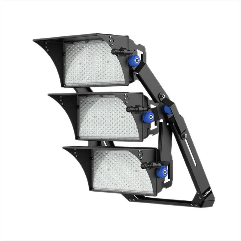 Outdoor Aluminum LED High Mast Light Waterproof IP67 Flood Lamp for Tunnels Sports Stadiums High Power 500W 1000W 2000W Options