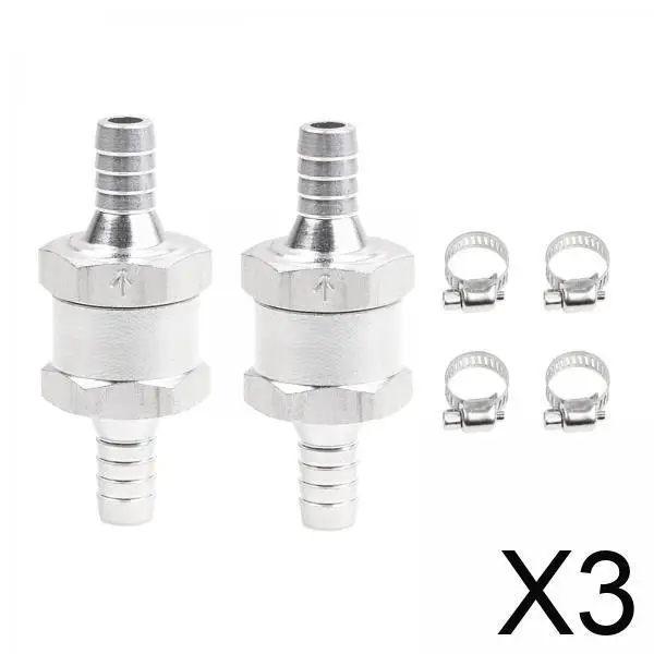 

Automotive Oil Petrol Check Valve Hose Clamps 8mm Non Return Design for Universal Car Part Replacement