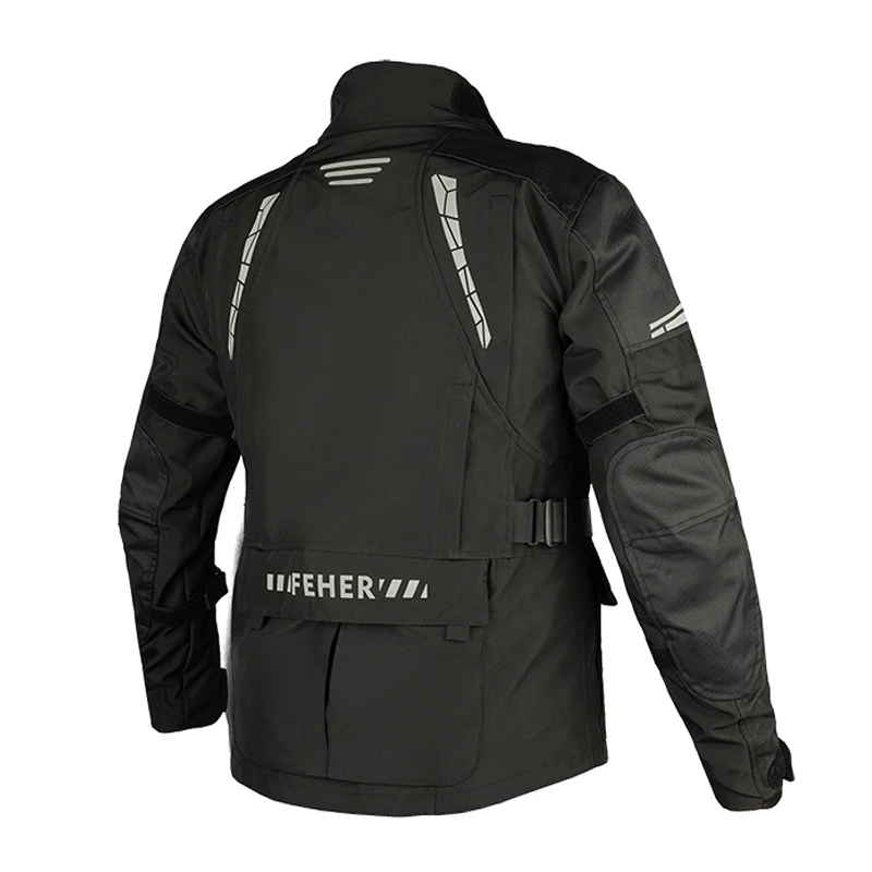 Reflective Waterproof Motocross Riding Jacket Windproof Warm Motorcycle Jacket Wear-resistant Anti Fall Motorcycle Riding Jacket