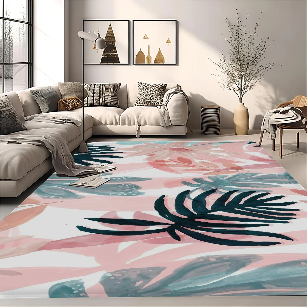 Tropical Floral animal Kitchen Mat Cheaper Anti-slip Modern Living Room Balcony Printed Modern Home Decor