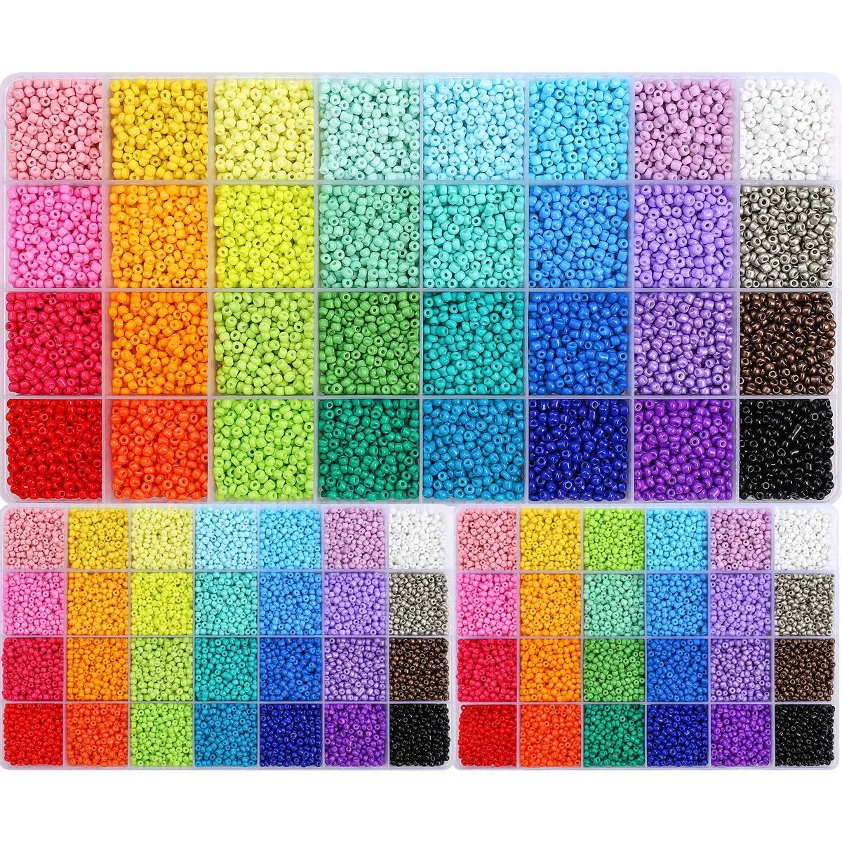 

12000pcs/lot 3mm Bright Color Glass Rice Beads For Jewelry Making Diy Friendship Bracelets Necklaces Phone Chain Decors Handmade