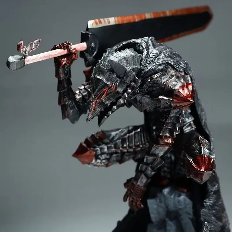 25cm ベルセルク ガッツ 高品質アニメフィギュア ガッツ バーサーカーアーマー アクションフィギュア 黒剣士 フィギュア モデル玩具 ギフト