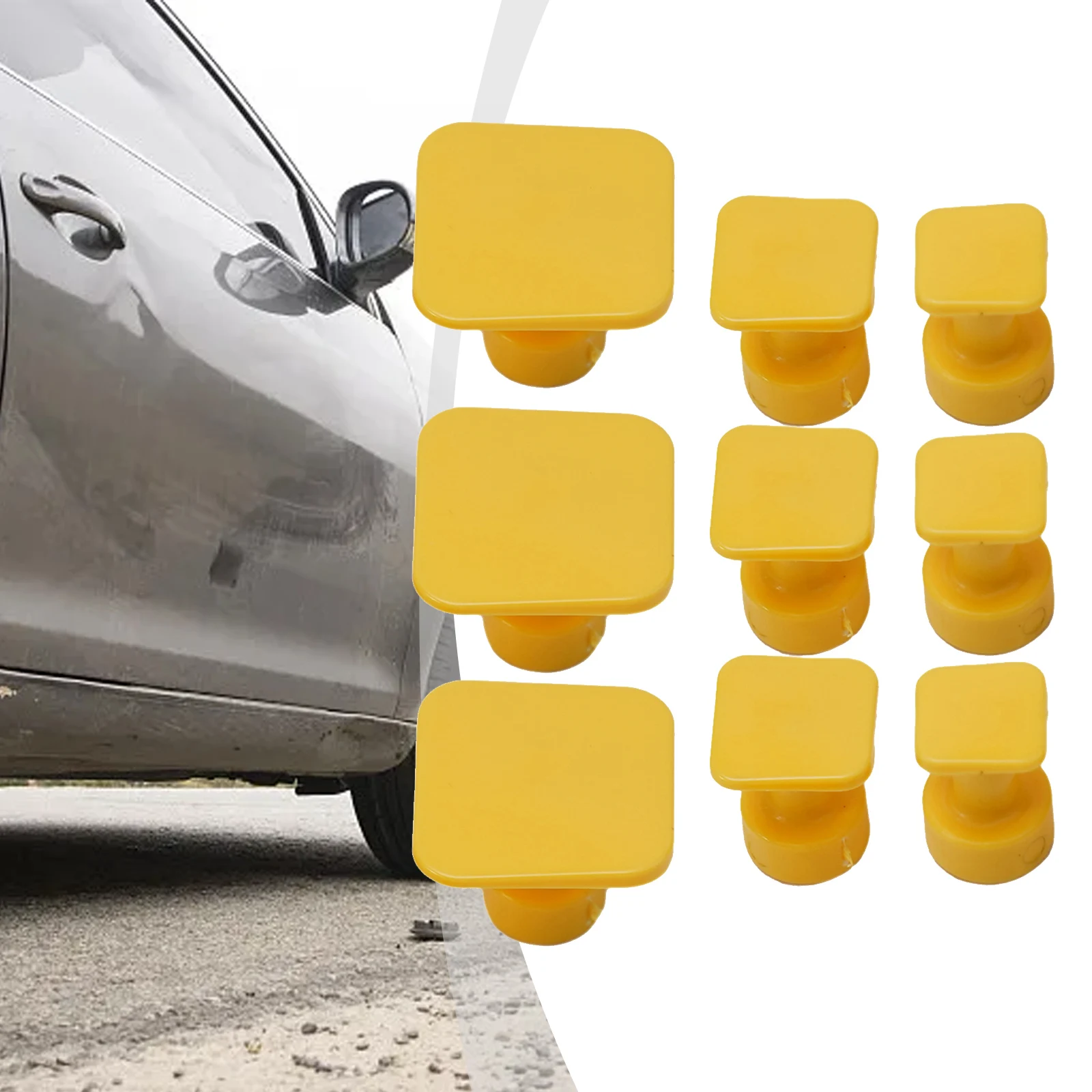 New Practical Repairing Car Body Glue Tabs Dent Removal Tools Yellow Dent Repair Kits Pulling Tabs Pdr Car Dent Repair