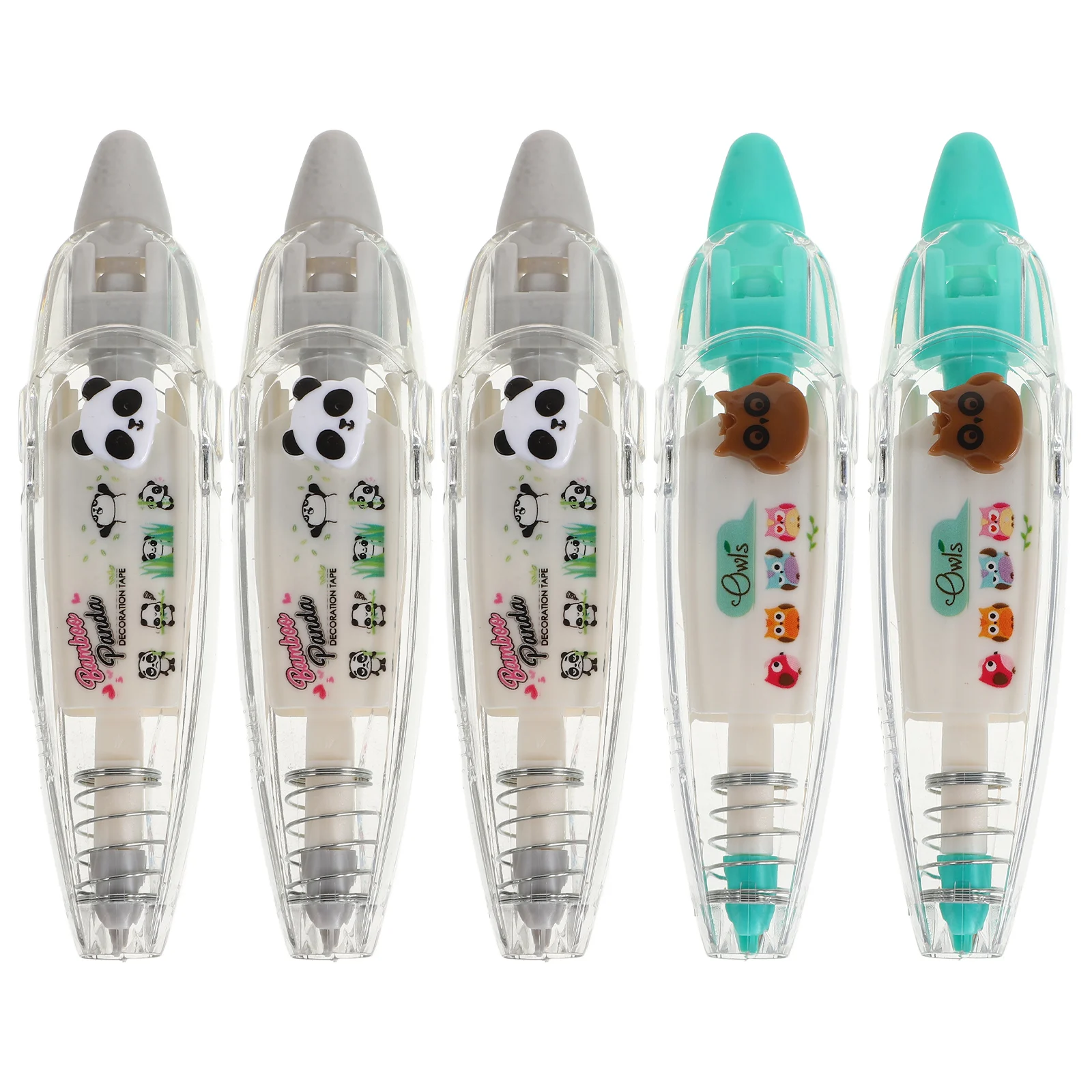 

5Pcs Fun Decorative Correction Tape For Scrapbooking Diary Writing And School Projects