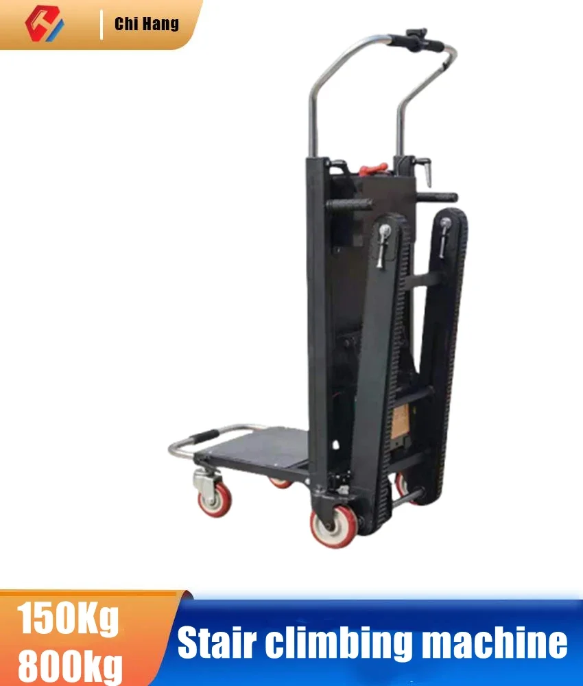 

Electric Stair Climbing Truck Crawler Type Cargo Water Truck Up and Down The Stairs Foldable Household Stair Climbing Machine