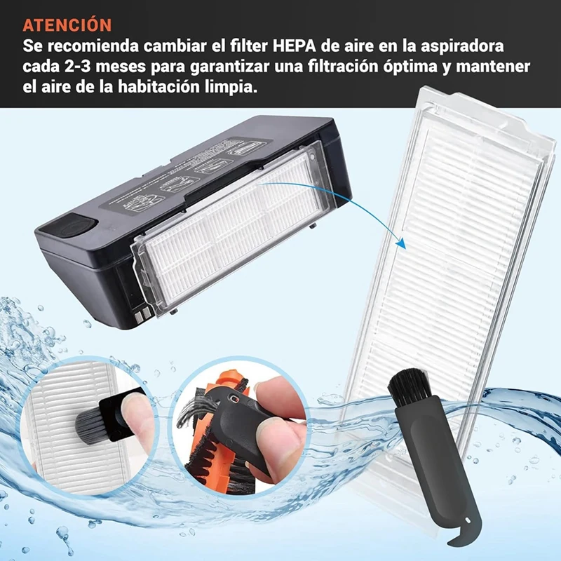Peças de aspirador de pó Filtros HEPA para Série Mop 2S / P / Pro/Vacuum S12