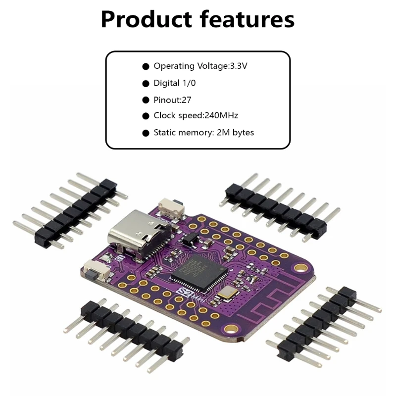 ESP32S2 WiFi+Bluetooth-compatible5.0 Development Board Board V1.0.0 2MB PSRAM Module