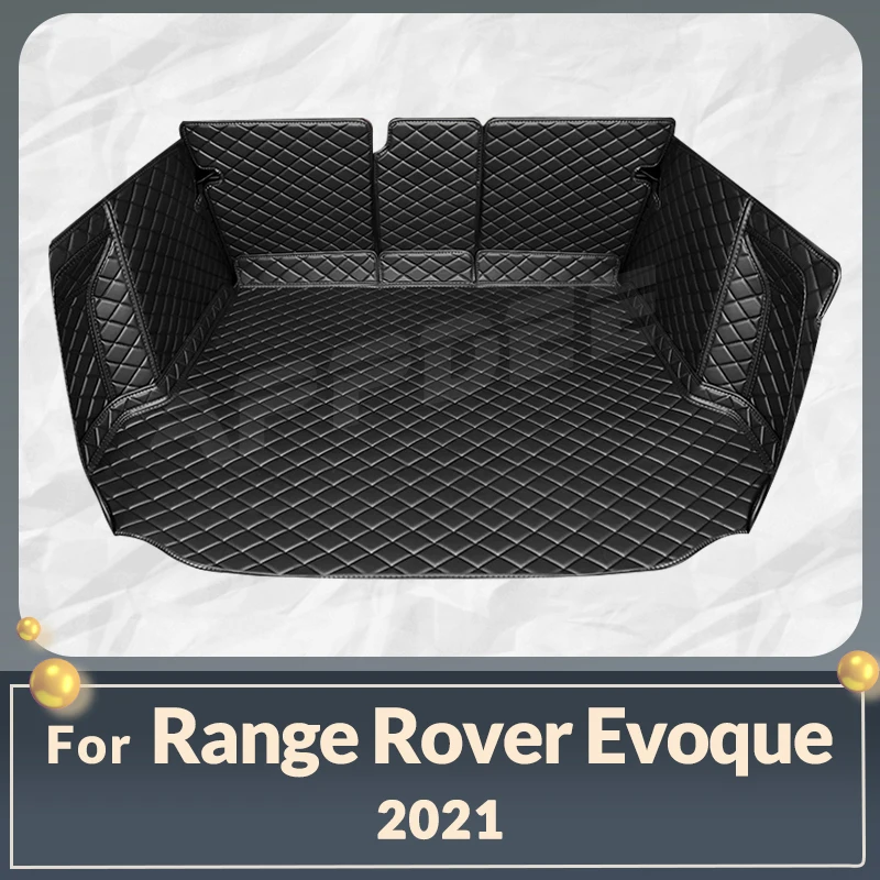 Auto Full Coverage Trunk Mat For Landrover Evoque 2021 Car Boot Cover Pad Cargo Liner Interior Protector Accessories