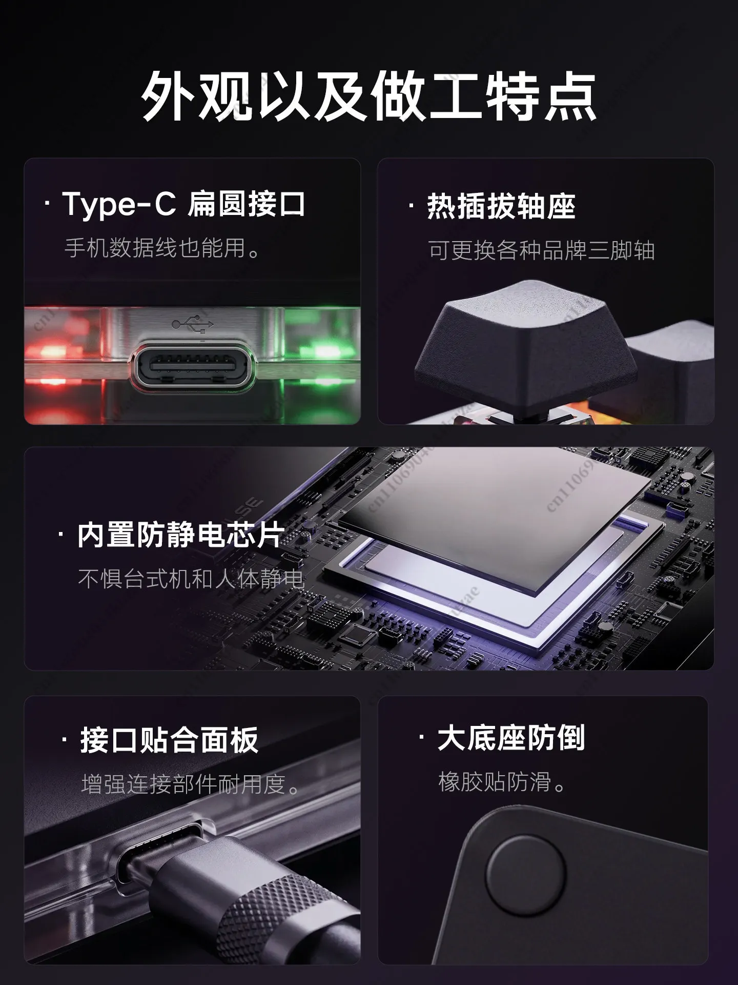 USB Custom Shortcut Keypad, Programmable Mini Multi‑Function Keyboard for Office Design, Copy Cut Paste Hotkey Operations view 5