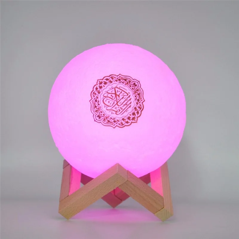 ABZV-이슬람 밤 빛 3D 터치 문 APP 원격 제어 LED 밤 빛 달 빛 침실 장식 Coran 램프