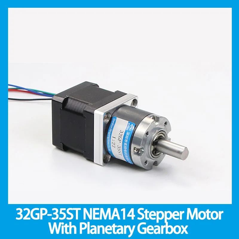 32GP-35ST NEMA14 Stepper Motor With Planetary Gearbox Micro DC Worm Gear Reducer High Torque Electric Motor 1.8 °