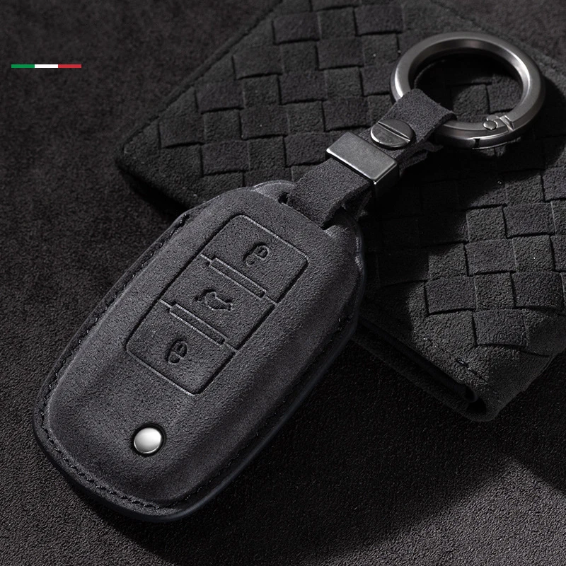 Car Key Case Leather Alcantara for VW Volkswagen Polo Tiguan Passat B5 B6 B7 Golf 4 5 6 MK6 Jetta Lavida For Skoda Octavia