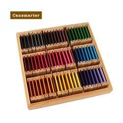 Baby Toys Montessori Material Wooden Set of Beads Cabinet Math Teaching Aids Puzzles Game Learning Educational Toys for Children