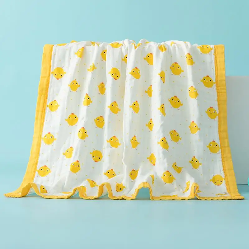 الأطفال الكرتون الحيوان منشفة استحمام الطفل ستة طبقة الشاش البشكير المرجان الصوف الكرتون الطفل بطانية