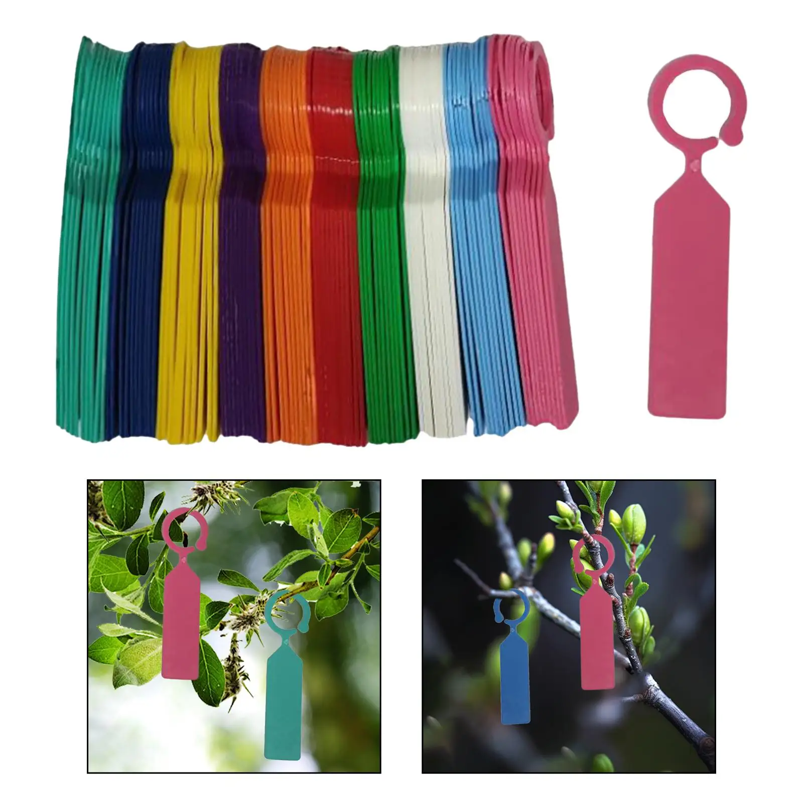 

100 Pieces Hanging Plant Labels Pot Marker for Outdoor Vegetable Plants