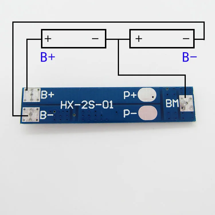 2S 5A 7.4V/8.4V BMS 18650 Lithium Battery Charge Protection Board  Battery Charging PCM Over Charge Protect