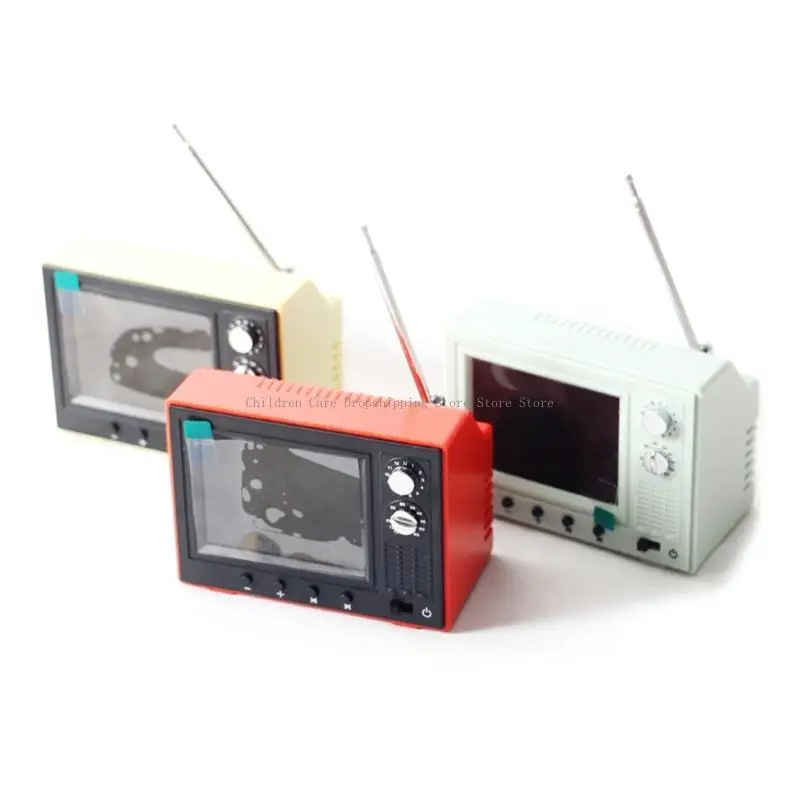 

Miniature Playable LCD For Dollhouses Accessories 1/12 Scale Realistic Home Theater Model