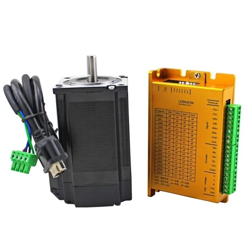 LCDA357H Three‑Phase Closed‑Loop Stepper Driver – For LC57H380/LC57H3100, 57mm Low‑Voltage High‑Speed