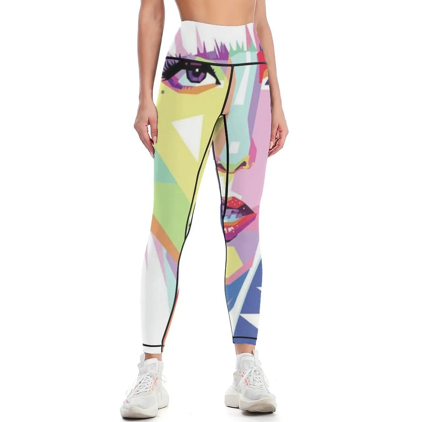 

lady gaga logo Leggings Golf wear sport legging Women's sports Women's gym Womens Leggings