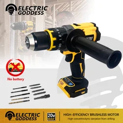 Electric Goddess Impact Driver Screwdriver Electric Impact Drill Brushless Motor Cordless Rechargable For 20V Dewalt Battery