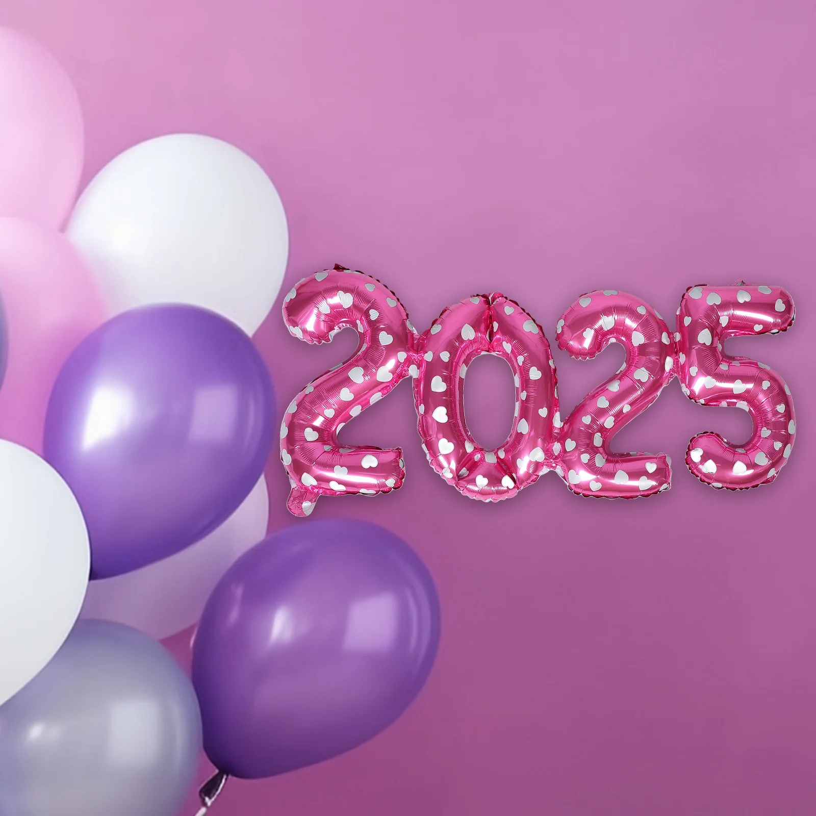 

2025 Number Balloons Aluminum Foil Large Size 36 Inches New Year Party Supplies Happy New Year Balloons Decoration