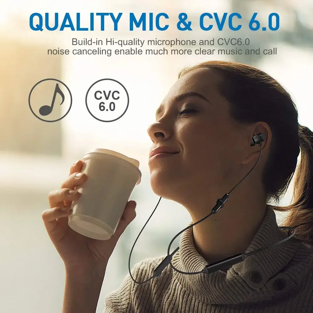 Cuffie Bluetooth senza fili Auricolare con archetto da collo Auricolare di alta qualità con microfono per giochi di auricolari sportivi Spedizione gratuita