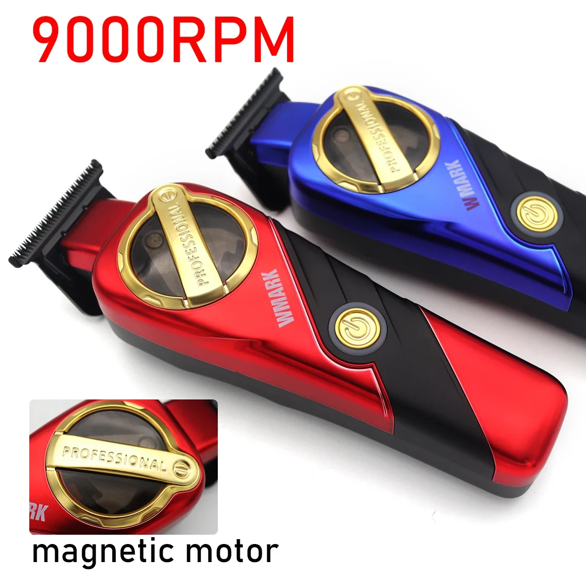 NG-9213 P620 Magnetic Levitation มอเตอร์แกะสลักกรรไกรร้านตัดผม Men's Professional Hair Clipper DLC ใบมีด 9000RPM ความเร็วสูง